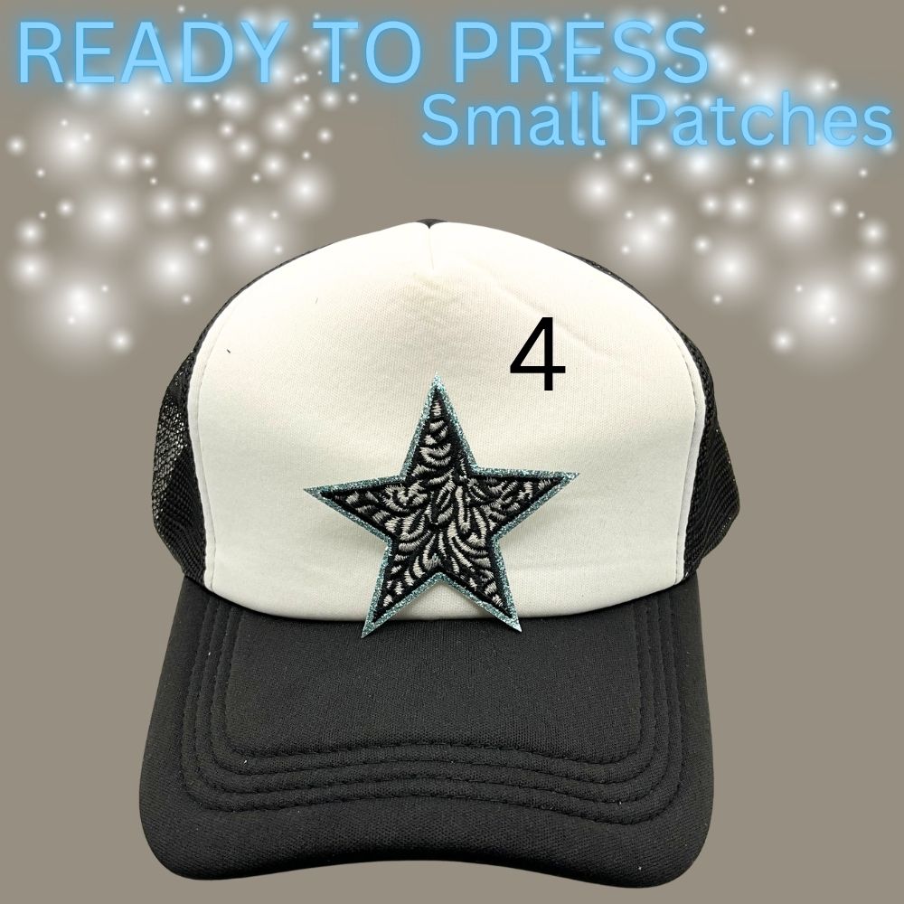 Ready to Press Embroidered Hat Patches | Iron-On Patch for Trucker Hats | Choose Your Design | Heat Press Patch | Hat Patch | DIY Hat Accessories