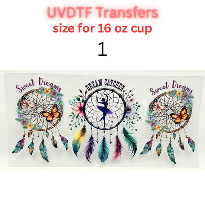 Faith, Western & Floral UV DTF Cup Wrap Transfers | Inspirational & Boho 16 oz Libby Cup Decals
