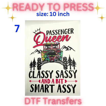 Trendy Ready-To-Press DTF Transfers | Spooky, Western, Mama & Sassy Graphic Heat Transfers | 10 Inch Designs