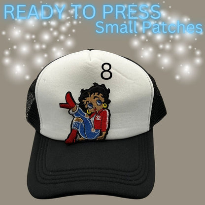 Ready to Press Embroidered Hat Patches | Iron-On Patch for Trucker Hats | Choose Your Design | Heat Press Patch | Hat Patch | DIY Hat Accessories