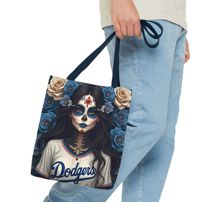 Sugar Skull Floral Tote Bag, Day of the Dead, Boho Style, Eco-Friendly Shopping, Casual Weekend Bag