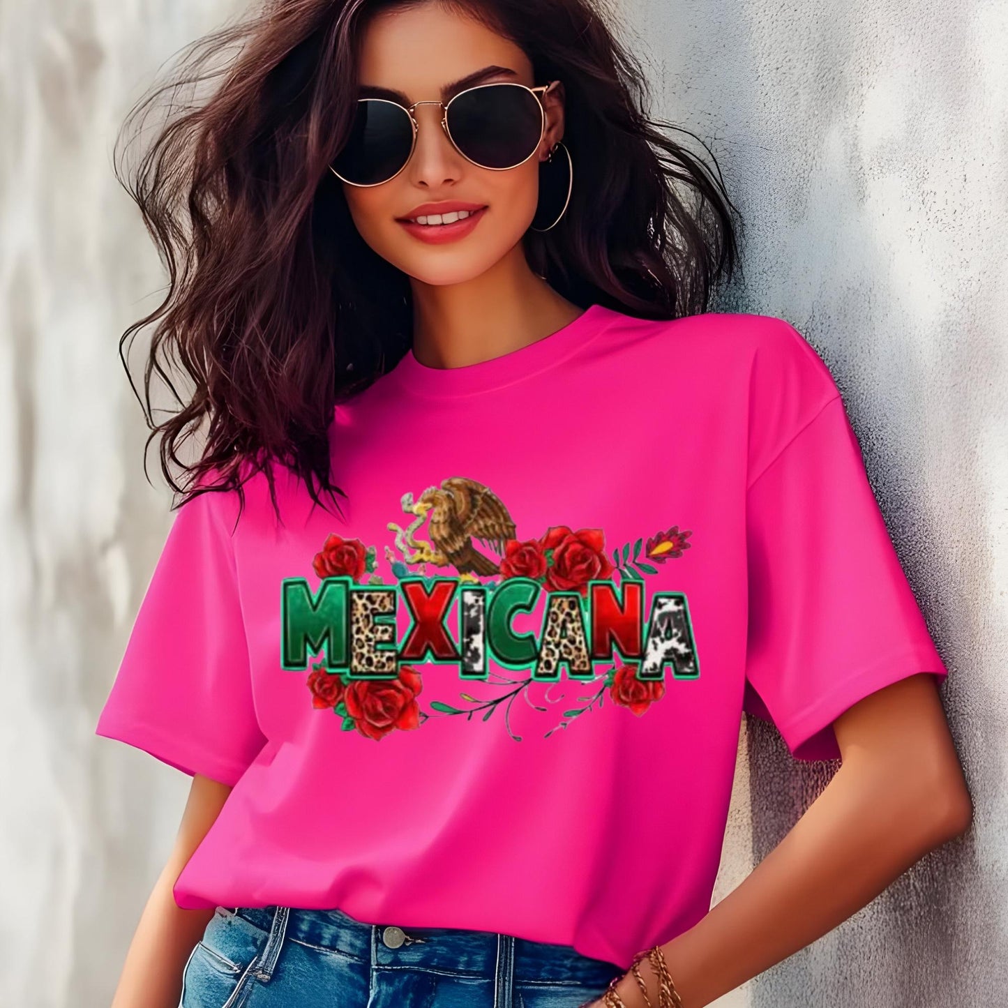 Mexicana Pride DTF Transfer – Leopard & Cow Print Vibe Ready to Press Heat Transfer