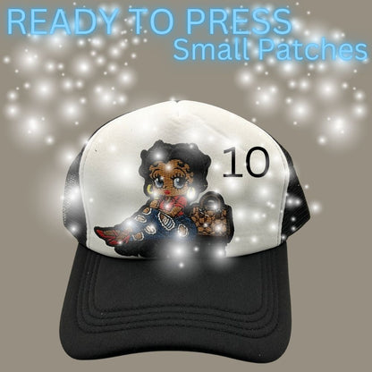 Ready to Press Embroidered Hat Patches | Iron-On Patch for Trucker Hats | Choose Your Design | Heat Press Patch | Hat Patch | DIY Hat Accessories