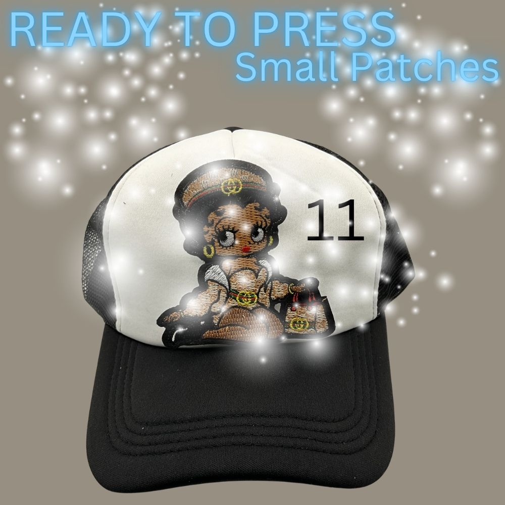 Ready to Press Embroidered Hat Patches | Iron-On Patch for Trucker Hats | Choose Your Design | Heat Press Patch | Hat Patch | DIY Hat Accessories