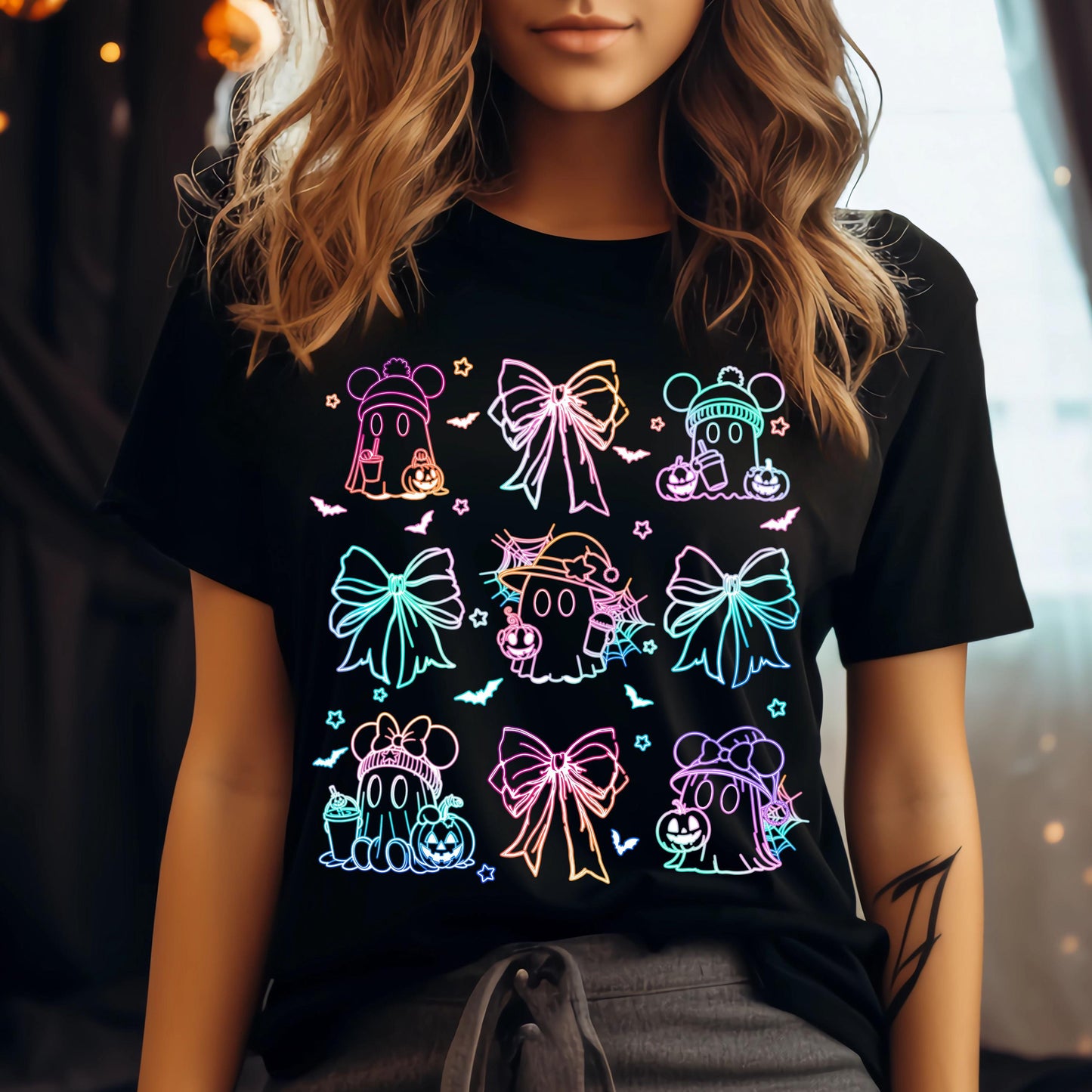 Halloween Neon PNG Bundle – Ghosts, Pumpkins, Boujee Ghost & Spooky Season Bows