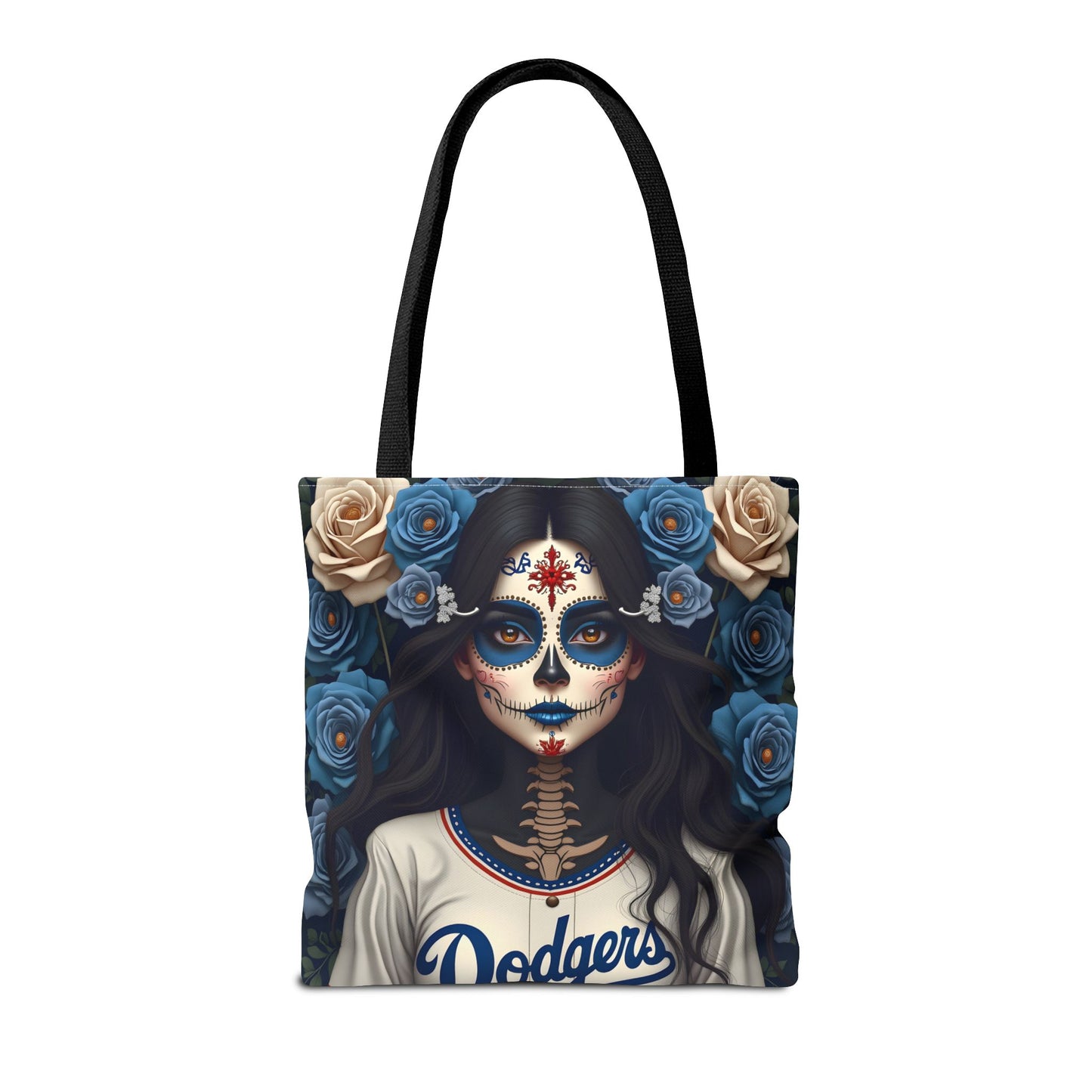 Sugar Skull Floral Tote Bag, Day of the Dead, Boho Style, Eco-Friendly Shopping, Casual Weekend Bag