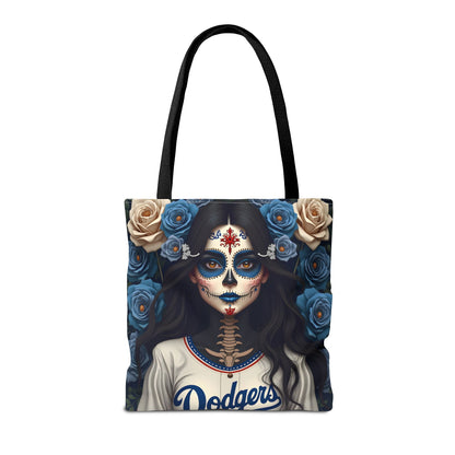 Sugar Skull Floral Tote Bag, Day of the Dead, Boho Style, Eco-Friendly Shopping, Casual Weekend Bag