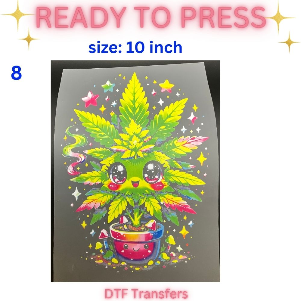 Ready to Press DTF Transfers | Camp Life | Funny Face | Woodland Animals | Cute Dumpling | Novelty Designs | 10 Inch and 12 Inch Heat Transfer