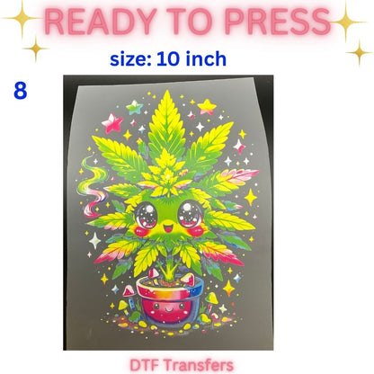 Ready to Press DTF Transfers | Camp Life | Funny Face | Woodland Animals | Cute Dumpling | Novelty Designs | 10 Inch and 12 Inch Heat Transfer