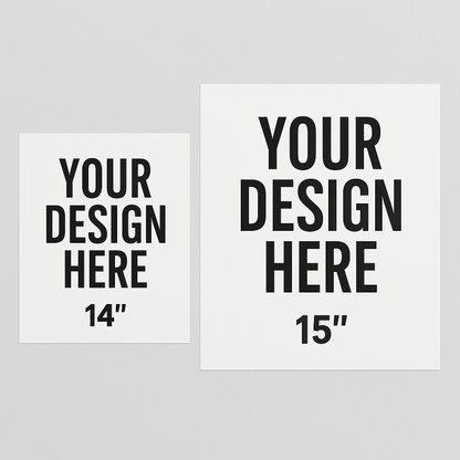Premium DTF Transfer Sheets – 14" & 15" Sizes