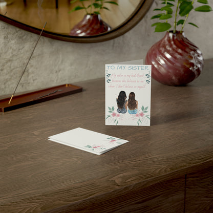 To My Sister – Birthday Card Printable PDF & PNG Files (Digital Download)