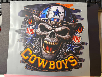 Football Fan DTF Transfers – Vintage Stamp, Skull Flames, or Gridiron Warrior