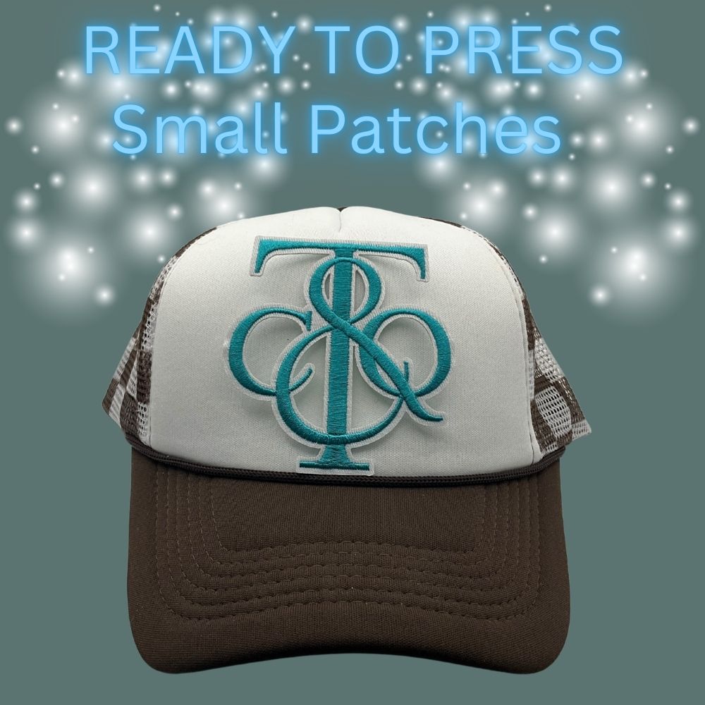 READY TO PRESS Embroidered Accessories Patches – Small Size ✨ Chic Hat & Boutique Patch Collection
