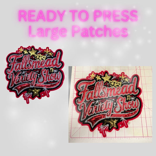Custom Sequin Name Patch | Large Glitter Script Patch | Personalized Iron-On Patch | Heat Transfer Patch for Clothing & Bags