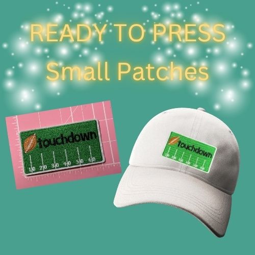 Game Day Sequin Sports Patches – Ready to Press Small Football & Baseball Iron-On Appliqués