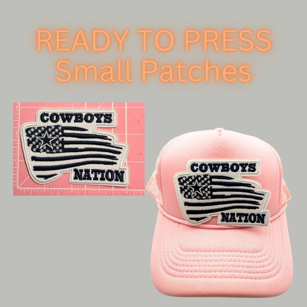 Embroidered Star Football-Inspired Patches – Small Ready to Press Iron-On