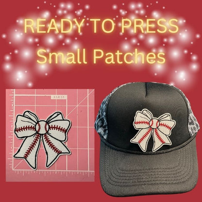 READY TO PRESS Small Sports Patches | Embroidered Iron-On Hat & Apparel Patches