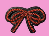 Chenille Howdy & Ribbon Rope Patches – Western Word & Bow Iron-On Appliques for DIY Clothing