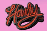 Chenille Howdy & Ribbon Rope Patches – Western Word & Bow Iron-On Appliques for DIY Clothing
