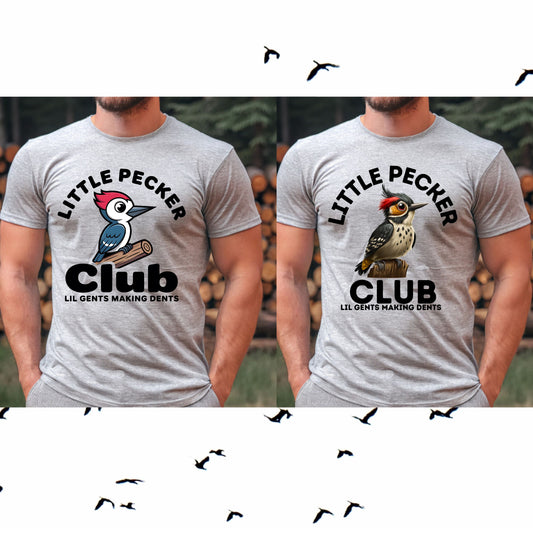 Little Pecker Club PNG & SVG Digital Files – Funny Woodpecker Designs for Sublimation, Cricut & Printing