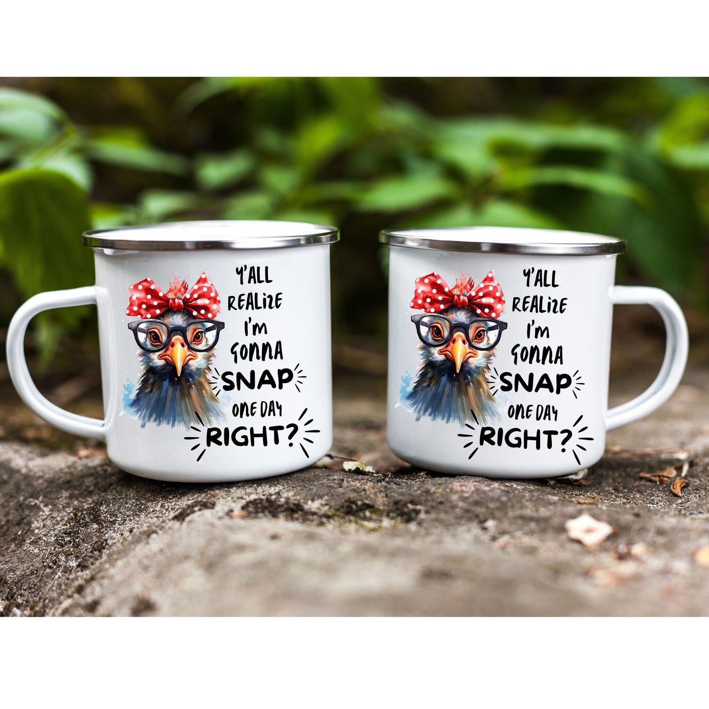 Crazy Chicken PNG – Funny Sarcastic Bird Humor Sublimation Design (Digital Download)