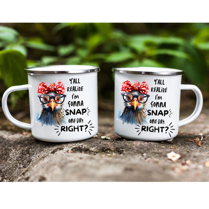 Crazy Chicken PNG – Funny Sarcastic Bird Humor Sublimation Design (Digital Download)