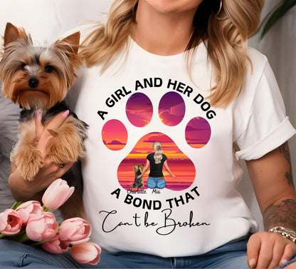 Customizable A Girl and Her Dog PNG – Personalize for Cricut & Sublimation Crafts