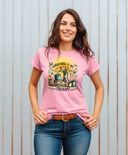 Planting Therapy Shirt Design – Gardening Lover Printable for Shirts & Mugs (Digital Download)