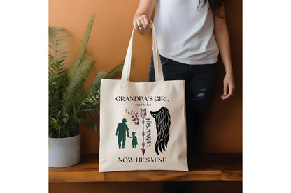Grandpa’s Girl His Angel Now He’s Mine – Memorial SVG & PNG Files for Cricut & Sublimation