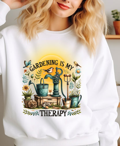 Planting Therapy Shirt Design – Gardening Lover Printable for Shirts & Mugs (Digital Download)
