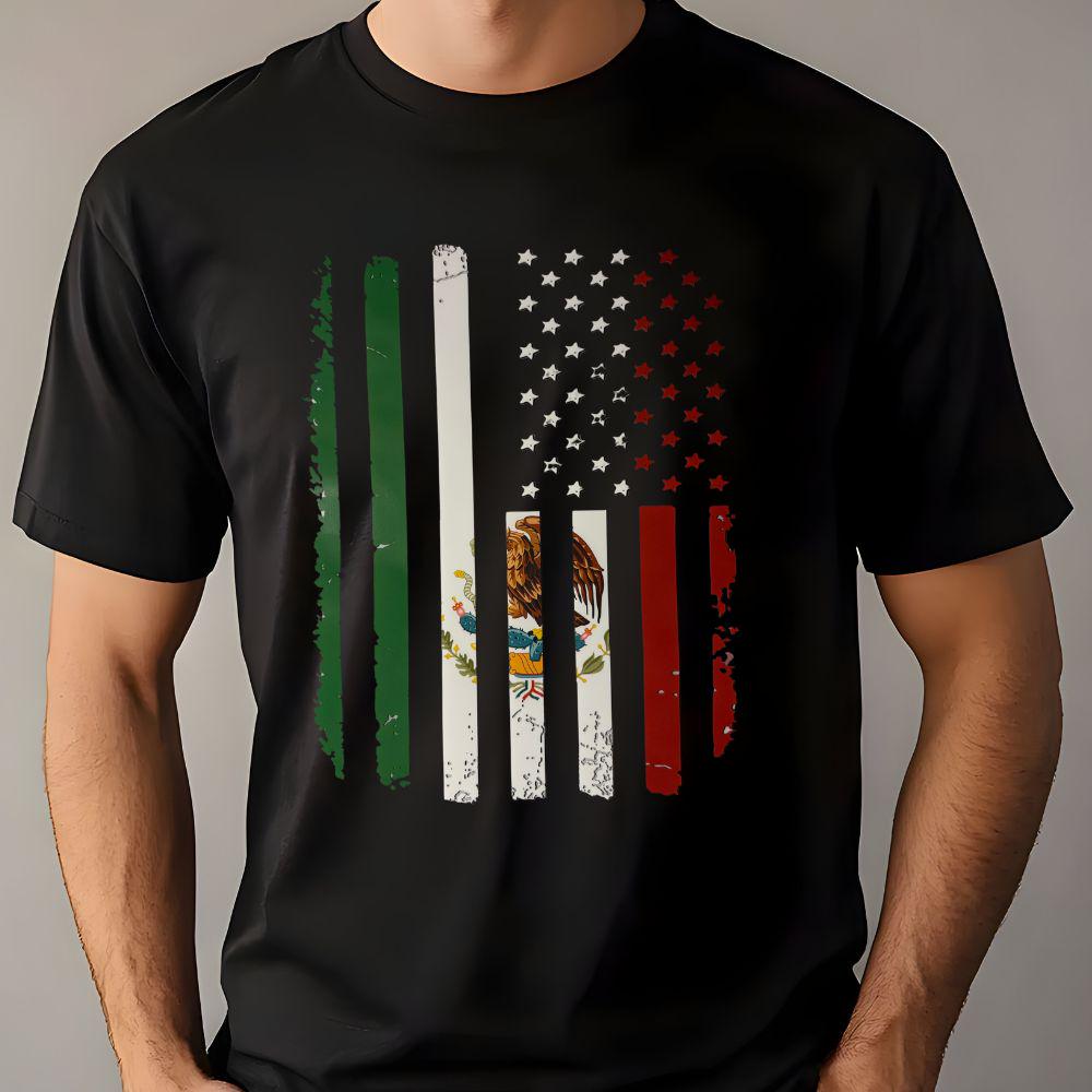 Mexican American Patriotic DTF Transfer – Mexicana Latino Pride Heat Press Design (12 Inch Ready to Press)