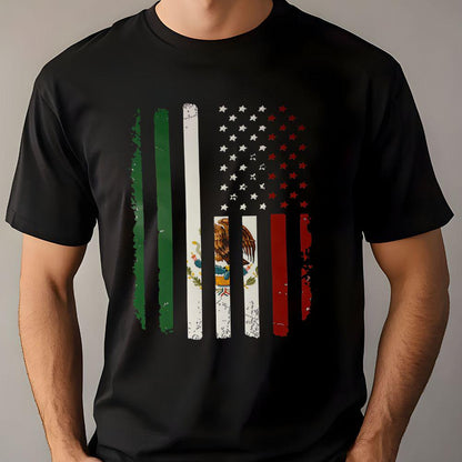 Mexican American Patriotic DTF Transfer – Mexicana Latino Pride Heat Press Design (12 Inch Ready to Press)