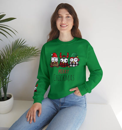 Merry Chickmas Chicken PNG – Funny Christmas Farm Sublimation Digital Download
