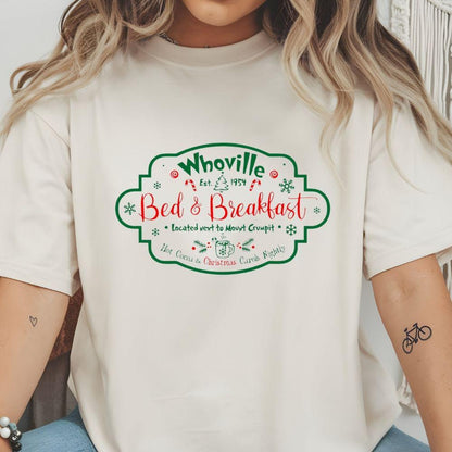 Whoville Bed & Breakfast Holiday DTF Transfer – Christmas Sign Logo Heat Press Design