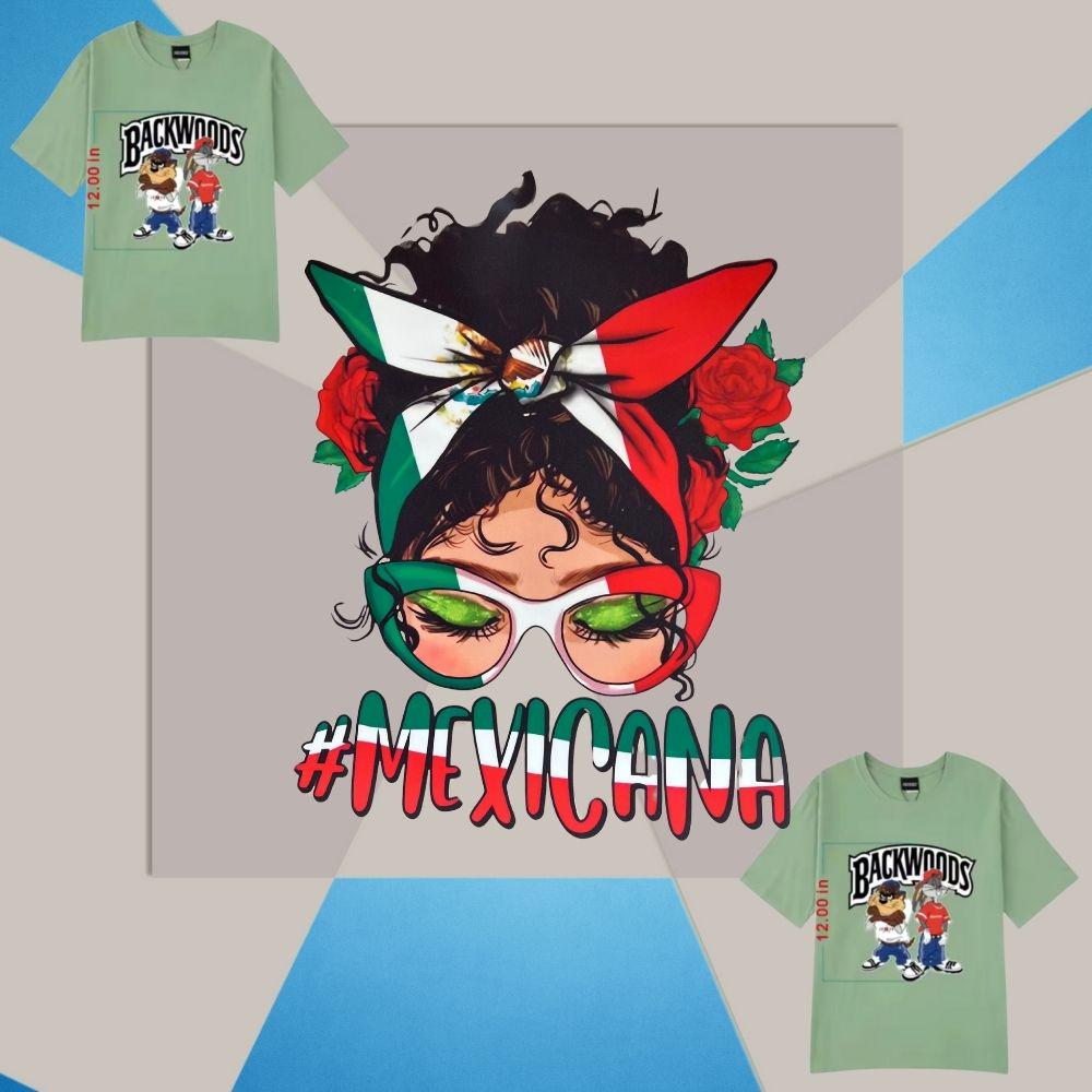 Mexicana Messy Bun Mama DTF Transfers – Ready to Press Heat Press Designs