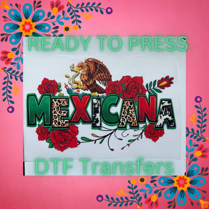 Mexicana Pride DTF Transfer – Leopard & Cow Print Vibe Ready to Press Heat Transfer