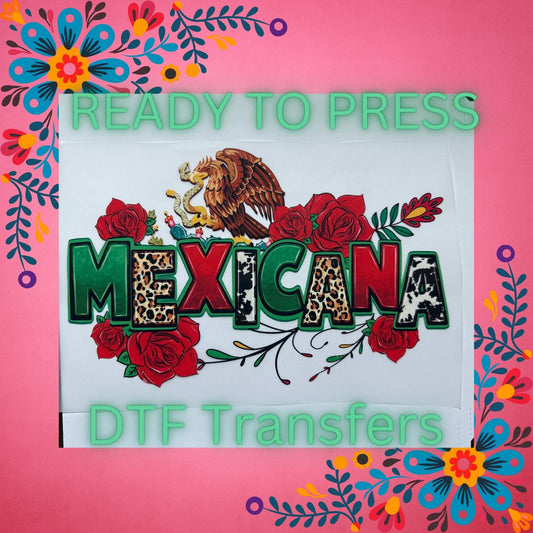 Mexicana Pride DTF Transfer – Leopard & Cow Print Vibe Ready to Press Heat Transfer