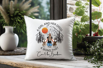 Customizable A Girl And Her Dogs PNG Perfect for Cricut Crafts! Personalize Shirts, Mugs, and More!