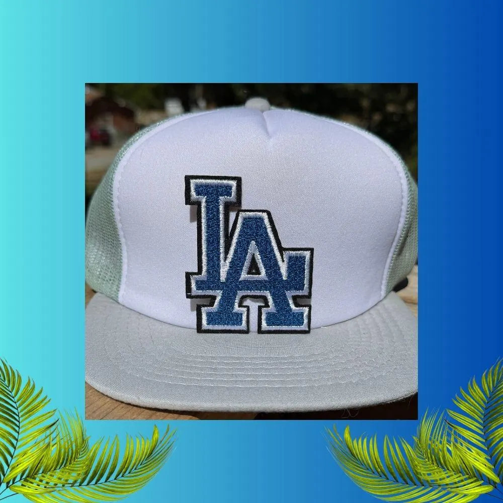 LA Embroidery Patch – #1 Bestseller Small Iron-On Patch for Hats, Shirts & Jeans