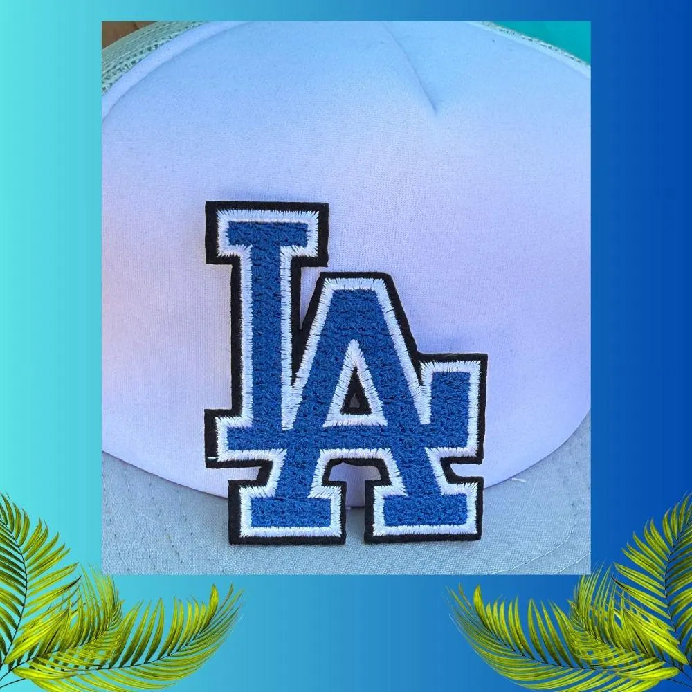 LA Embroidery Patch – #1 Bestseller Small Iron-On Patch for Hats, Shirts & Jeans