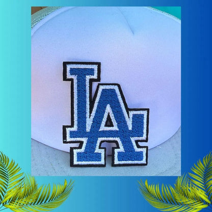 LA Embroidery Patch – #1 Bestseller Small Iron-On Patch for Hats, Shirts & Jeans