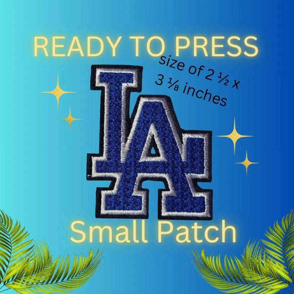 LA Embroidery Patch – #1 Bestseller Small Iron-On Patch for Hats, Shirts & Jeans