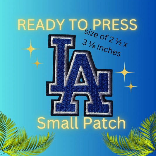 LA Embroidery Patch – #1 Bestseller Small Iron-On Patch for Hats, Shirts & Jeans