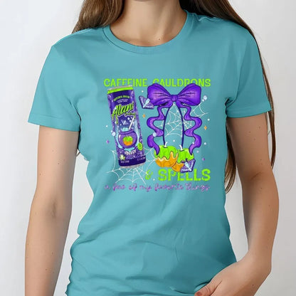 Sports drink.Caffeine Cauldrons & Spells DTF Transfer – Witch Energy Drink Halloween Heat Press (10in & 12in Ready to Press)