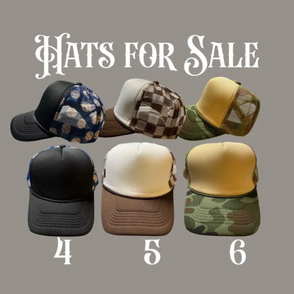 Trucker Hats for Sale – Animal Print, Camo, Neon & Checkered Mesh Snapback Caps