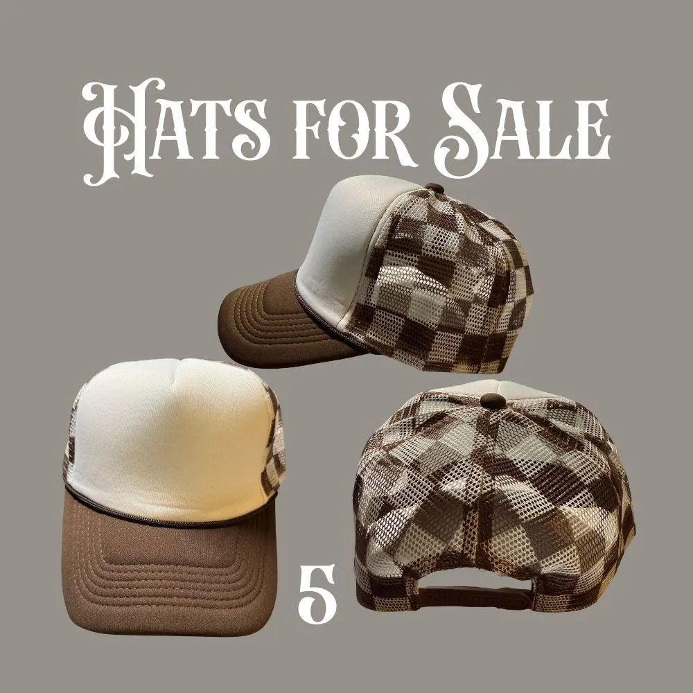 Trucker Hats for Sale – Animal Print, Camo, Neon & Checkered Mesh Snapback Caps