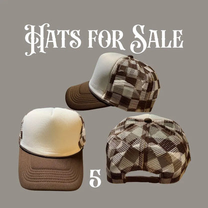 Trucker Hats for Sale – Animal Print, Camo, Neon & Checkered Mesh Snapback Caps