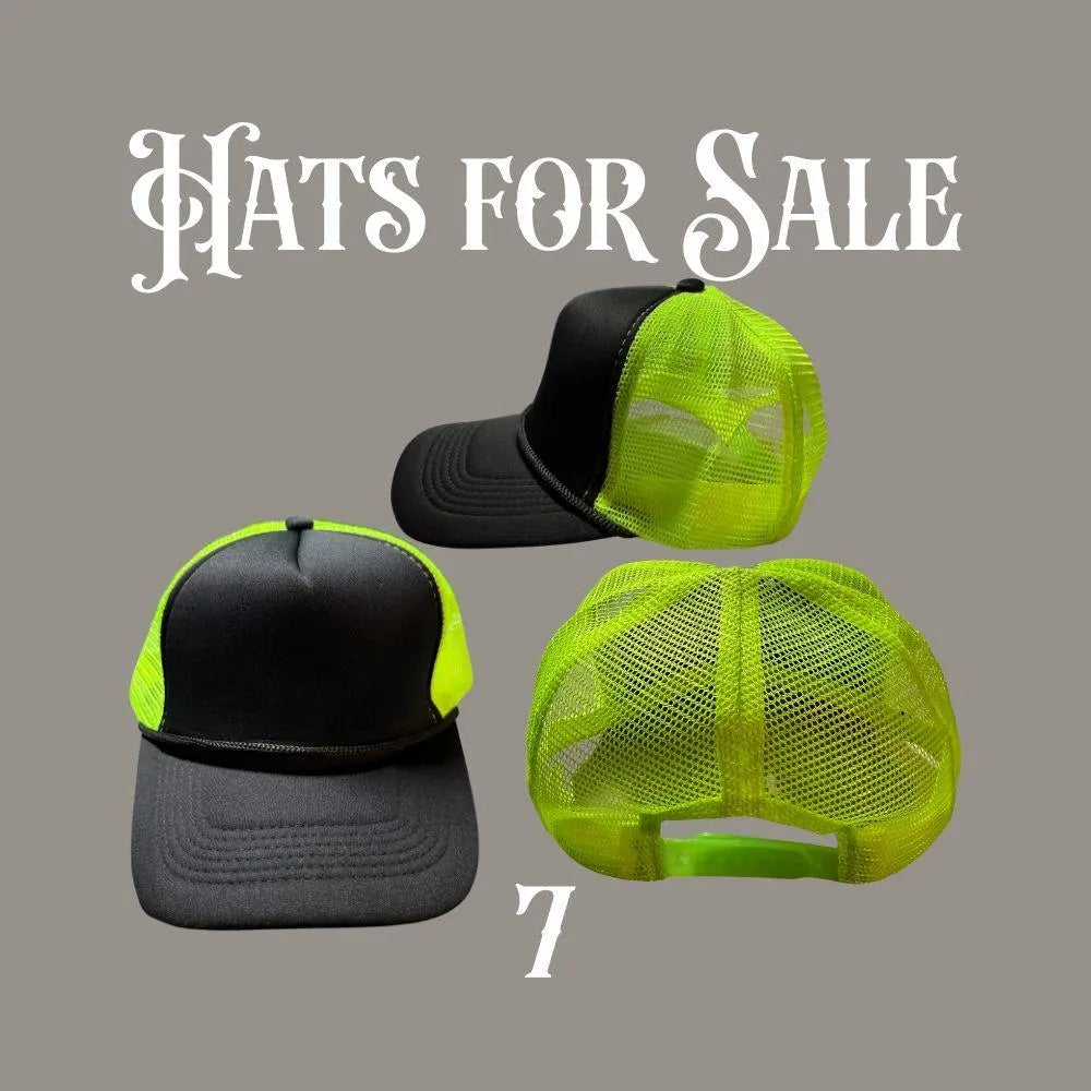 Trucker Hats for Sale – Animal Print, Camo, Neon & Checkered Mesh Snapback Caps
